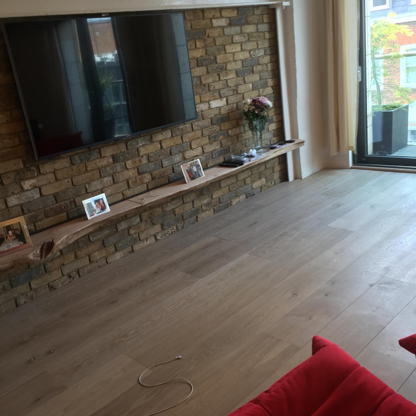 Exposed Brick Living Room
